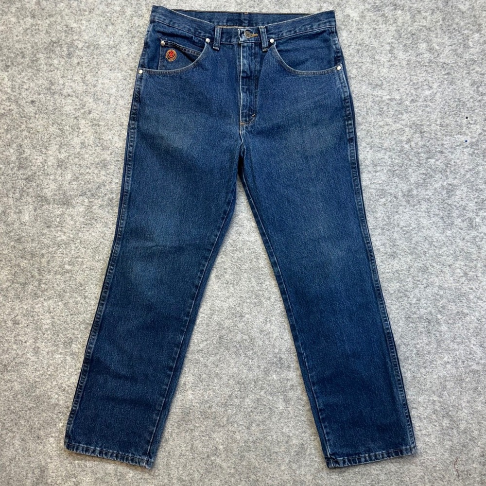 Wrangler Twenty X Straight Leg Jeans Men's Size 33x30 Blue Slim Fit